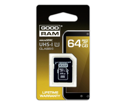 Karta pamięci GOODRAM MicroSD 64GB SDU64GXCUHS1AGRR10